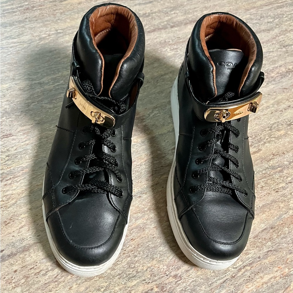 Coach Richmond high top sneakers with turn lock